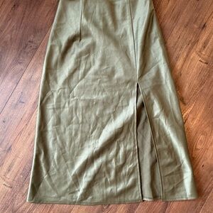 Princess Polly Olive Pencil Skirt